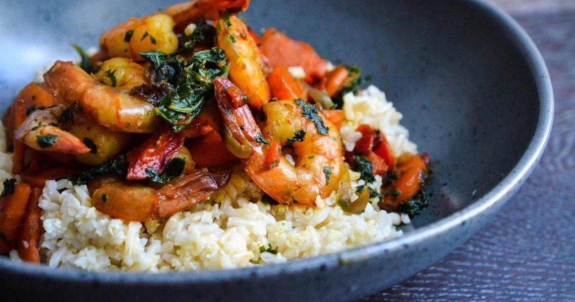 Wok de crevettes au tamari | ©Yood (Good food good mood for you)