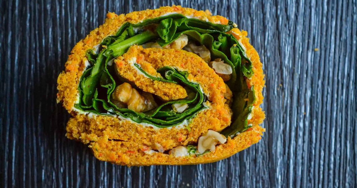 Roulé moelleux aux carottes & poivron | ©Yood (Good food good mood for you)