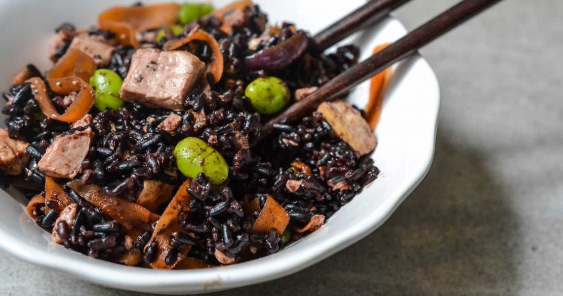 Riz noir aux saveurs asiatiques | ©Yood (Good food good mood for you)