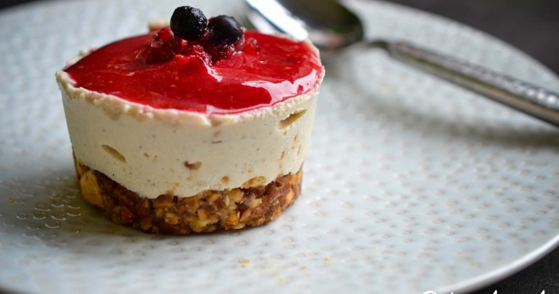 Cheesecake sans cuisson vegan & sans gluten | ©Yood (Good food good mood for you)