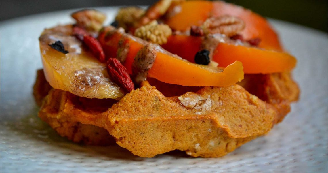 Gaufre de patate douce healthy & gourmande | ©Yood (Good food good mood for you)