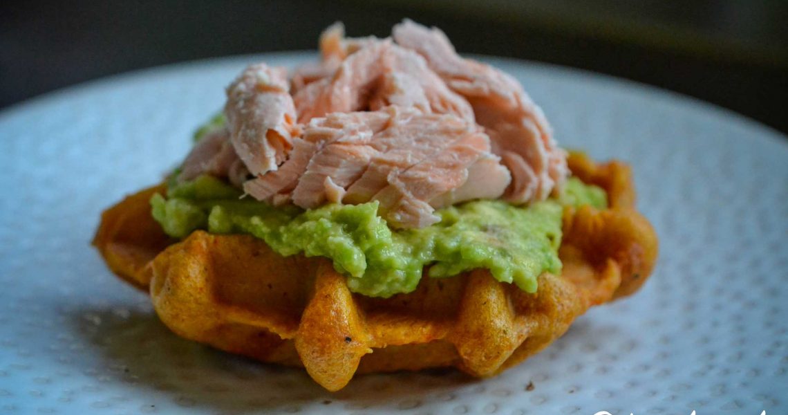 Gaufres salées de patate douce vegan & sans gluten | ©Yood (Good food good mood for you)