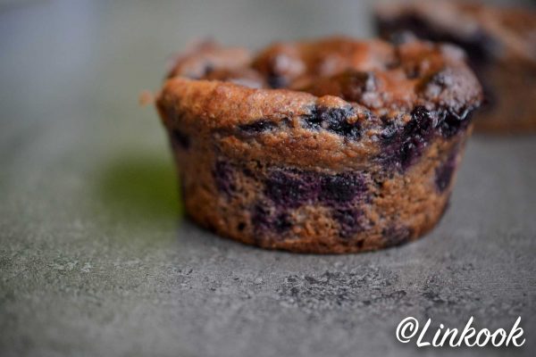 Muffins banane myrtilles végan & sans gluten | ©Yood (Good food good mood for you)