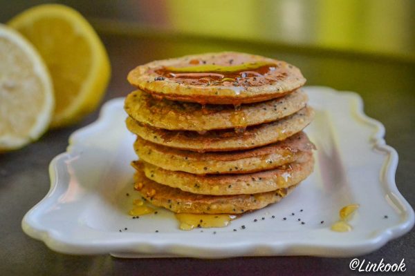 Pancakes protéinés citron & pavot | ©Yood (Good food good mood for you)