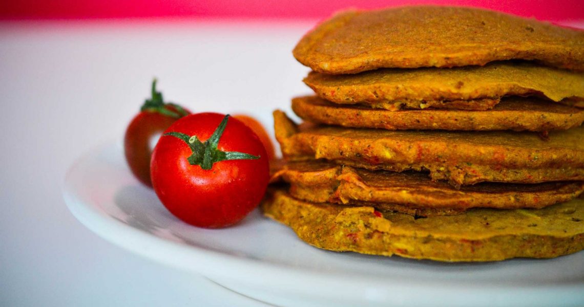 Pancakes salés poivron & courgette | ©Yood (Good food good mood for you)