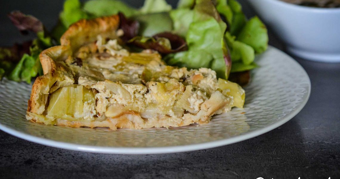 Quiche aux poireaux vegan & sans lactose | ©Yood (Good food good mood for you)